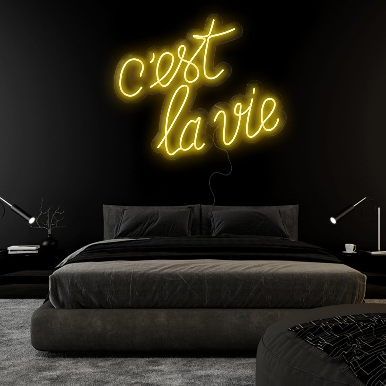 " C´est La Vie" LED Neonschild Sign Schriftzug - NEONEVERGLOW