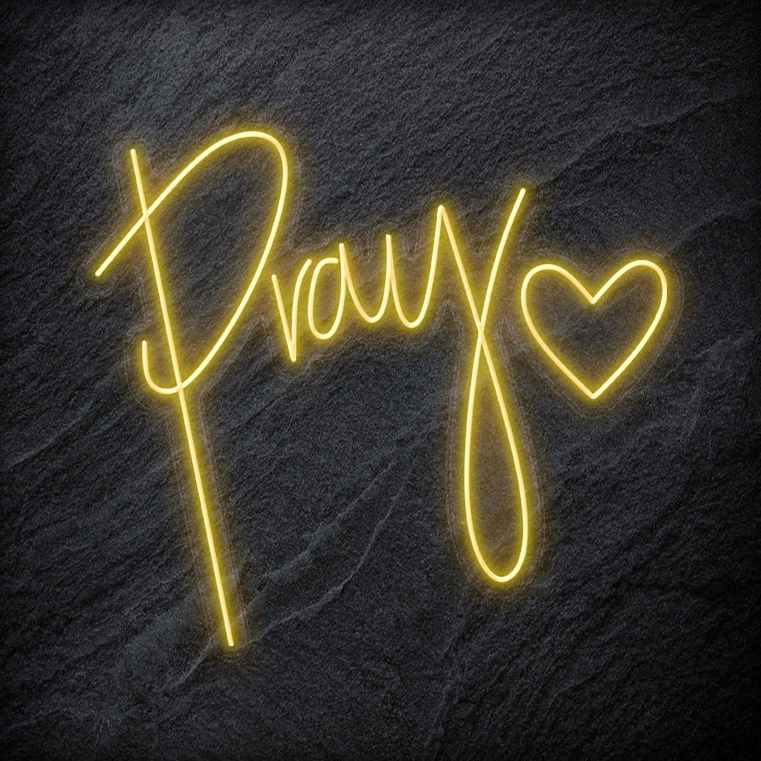 "Pray" LED Neonschild - NEONEVERGLOW