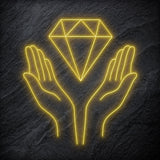 "Diamand" LED Neonschild - NEONEVERGLOW
