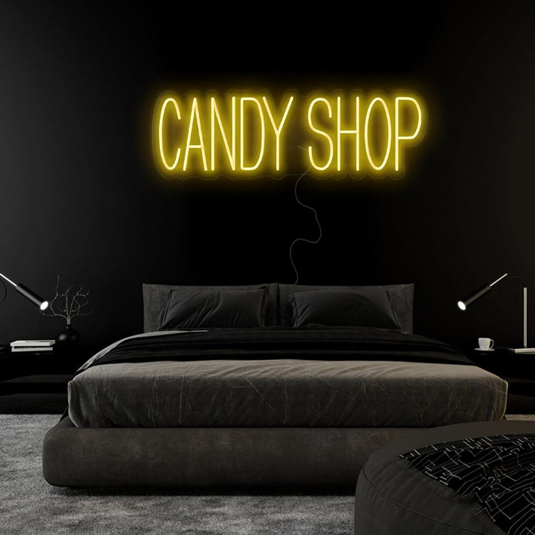 "Candy Shop" LED Neon Sign Schriftzug - NEONEVERGLOW