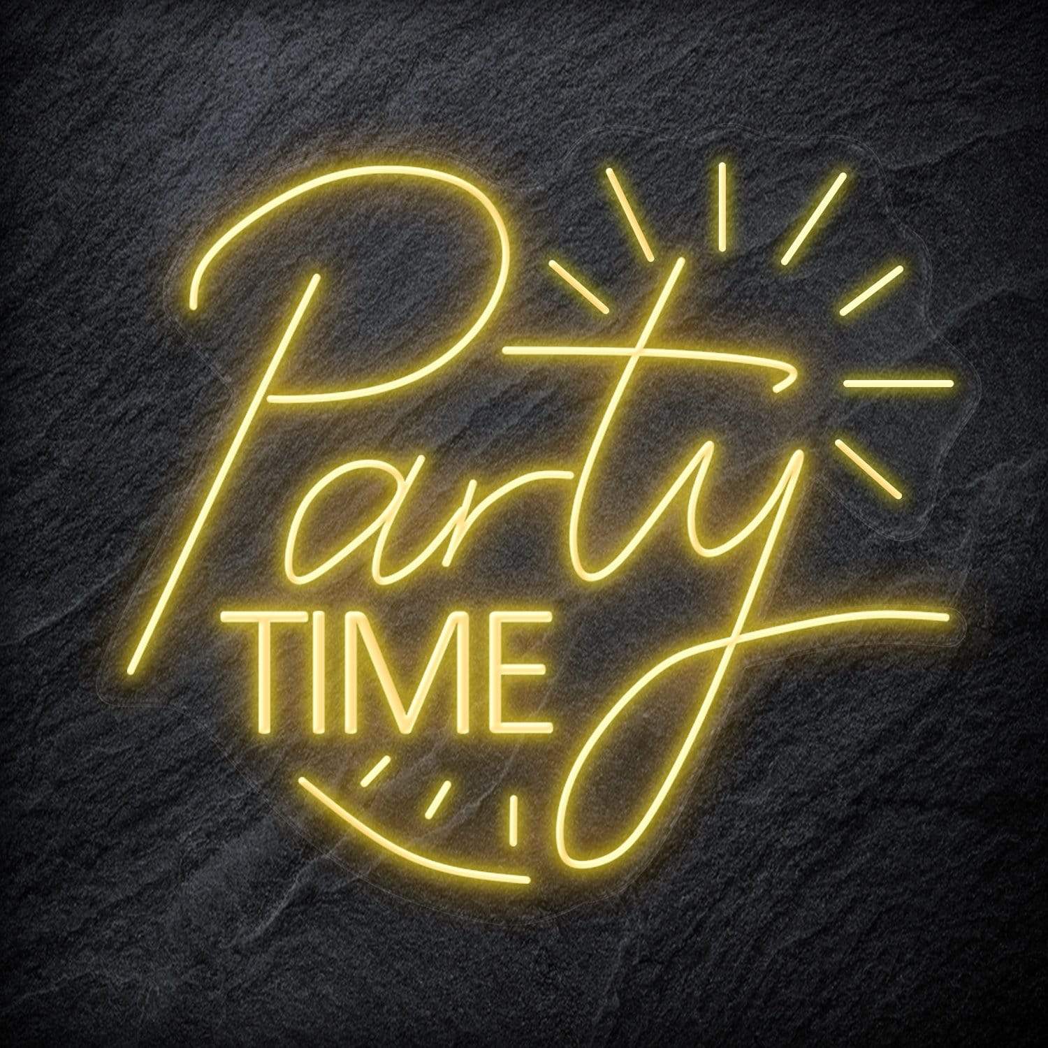 "Party Time" LED Neonschild Sign Schriftzug - NEONEVERGLOW
