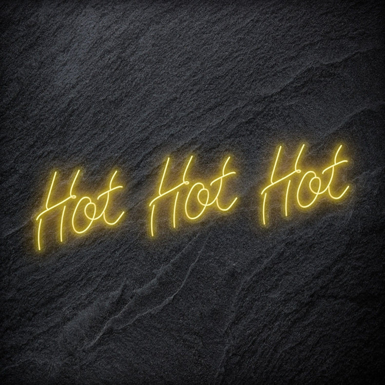 "Hot Hot Hot" LED Neon Schriftzug - NEONEVERGLOW