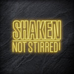 "Shaken Not Stirred" LED Neon Schriftzug - NEONEVERGLOW