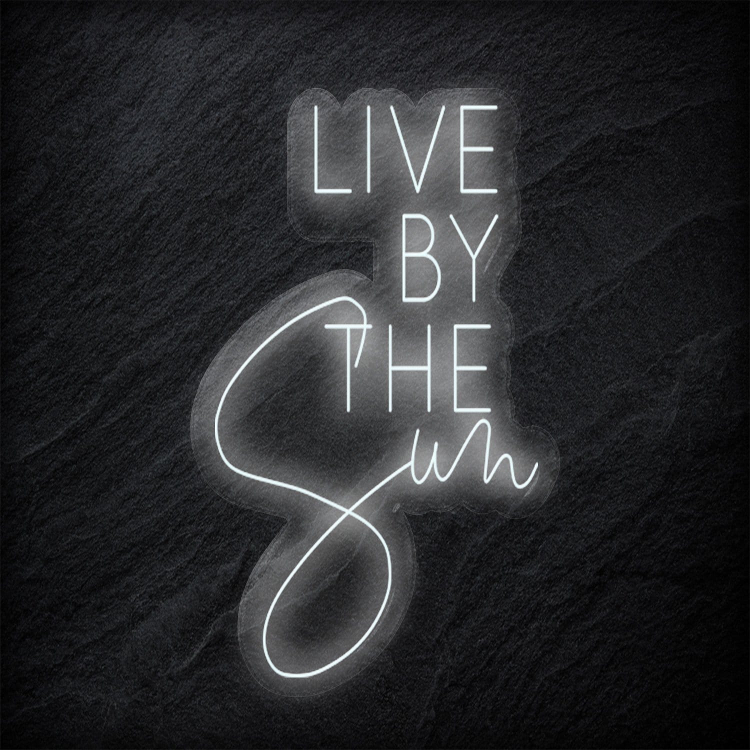 "Live By The Sun" LED Neonschild - NEONEVERGLOW