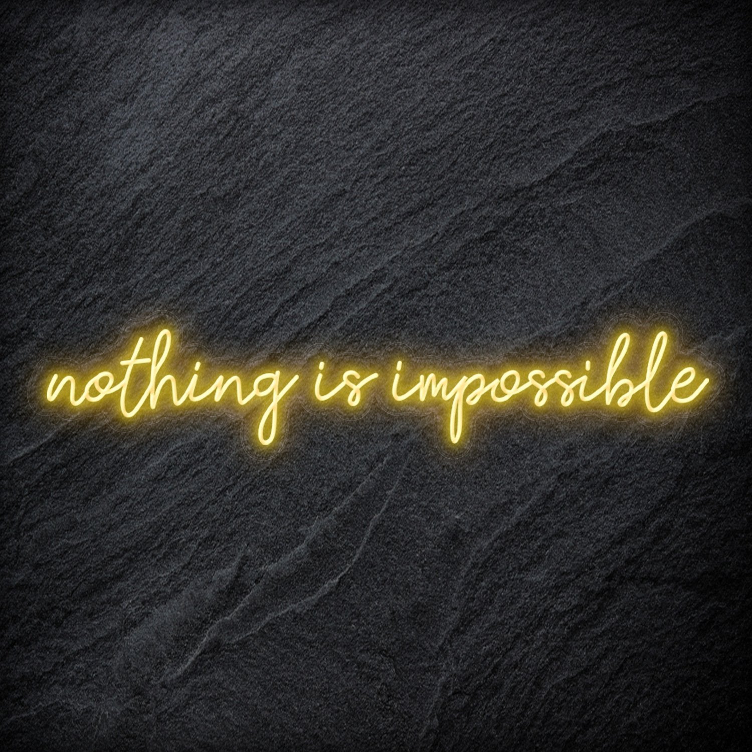 "Nothing is Impossible " LED Neon Sign Schriftzug - NEONEVERGLOW