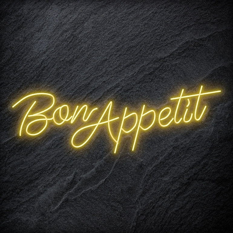 Bon Appetit LED Neon Schriftzug – NEONEVERGLOW