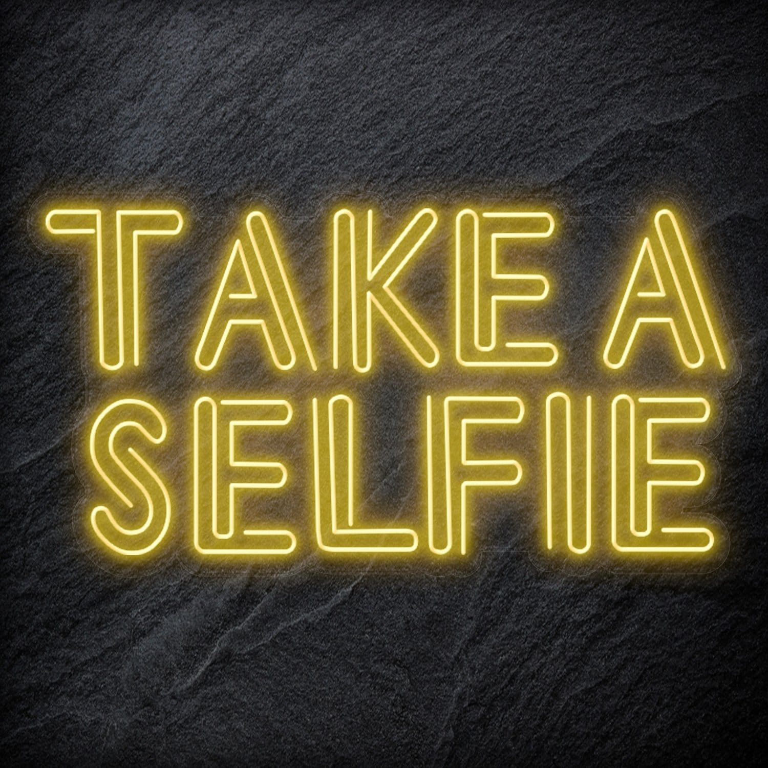 "Take A Selfie" LED Neon Schriftzug - NEONEVERGLOW