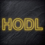 "HODL" LED Neon Schriftzug - NEONEVERGLOW