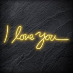 "I Love You" LED Neon Schriftzug Sign - NEONEVERGLOW