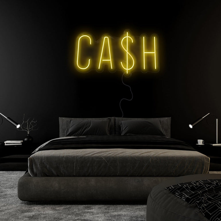"Cash Cas$H" LED Neon Sign Schriftzug - NEONEVERGLOW