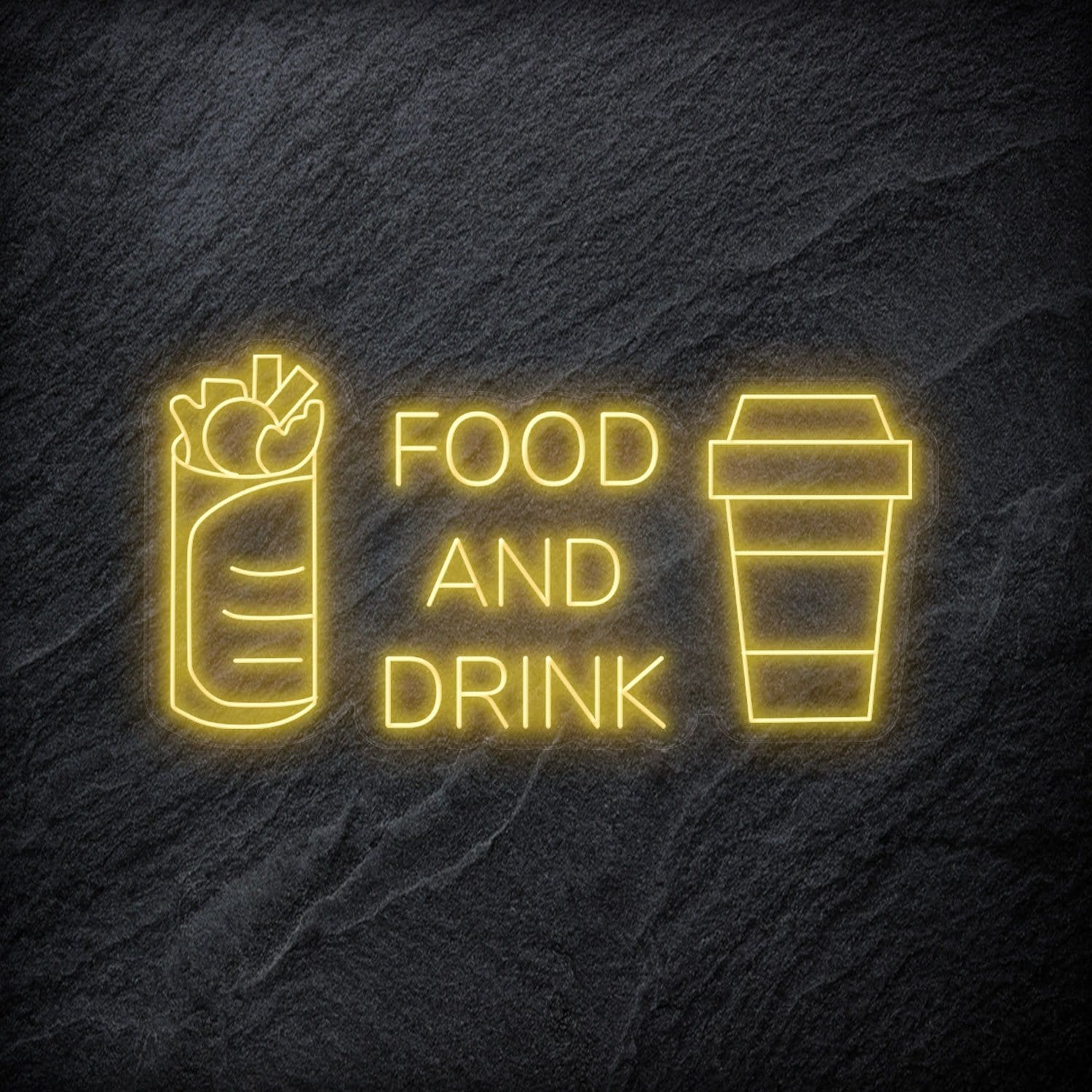 "Food and Drink" LED Neonschild - NEONEVERGLOW