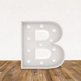 LED 3D Leuchtbuchstabe " B " - NEONEVERGLOW