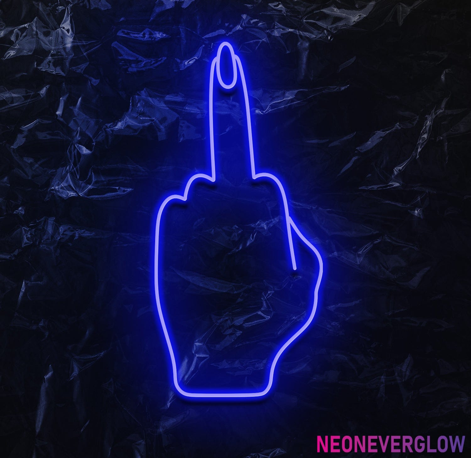 " Woman Finger" LED Neonschild - NEONEVERGLOW
