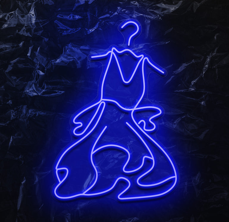 " Kleid" LED Neonschild - NEONEVERGLOW
