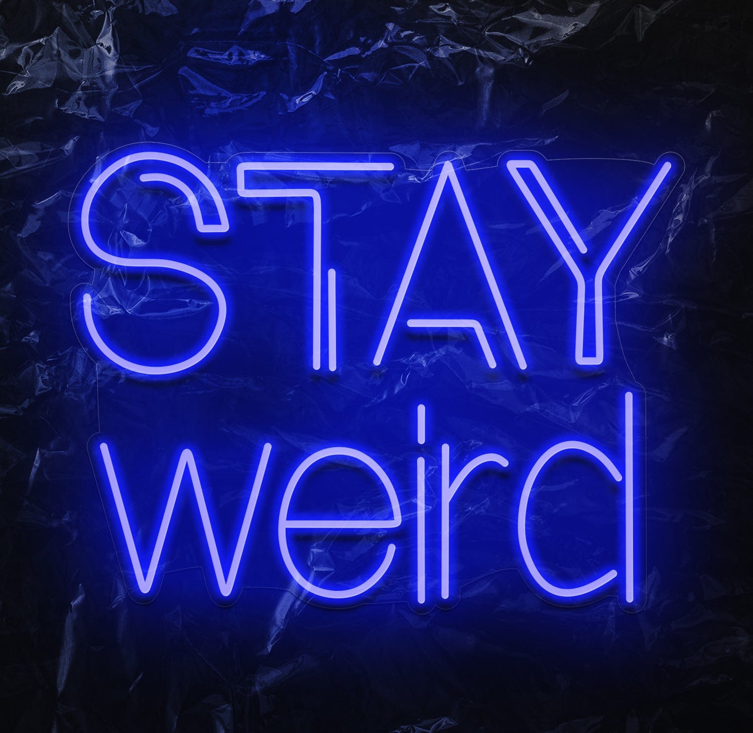 " Stay Weird" LED Neon Schriftzug - NEONEVERGLOW