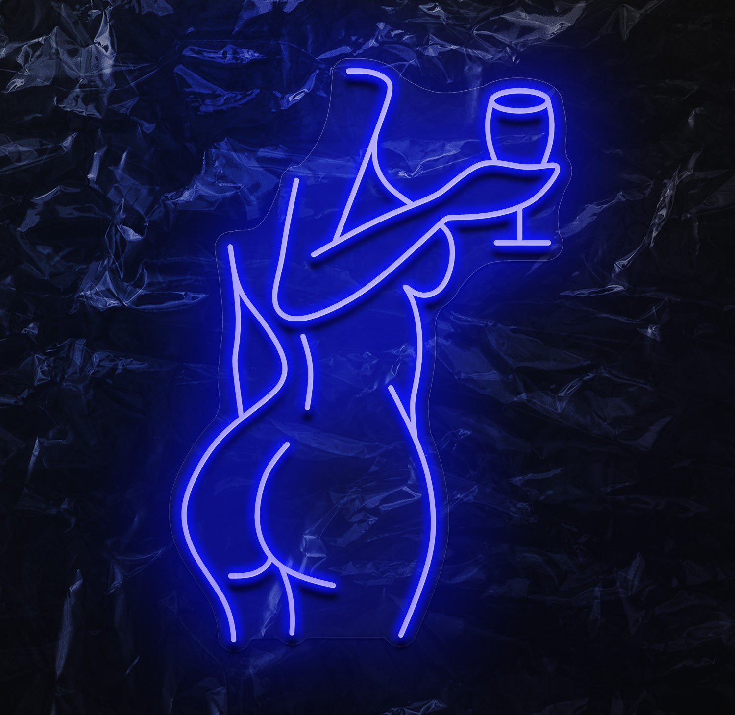 " Girl Wine" LED Neonschild - NEONEVERGLOW