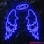 " Flügel" LED Neonschild - NEONEVERGLOW