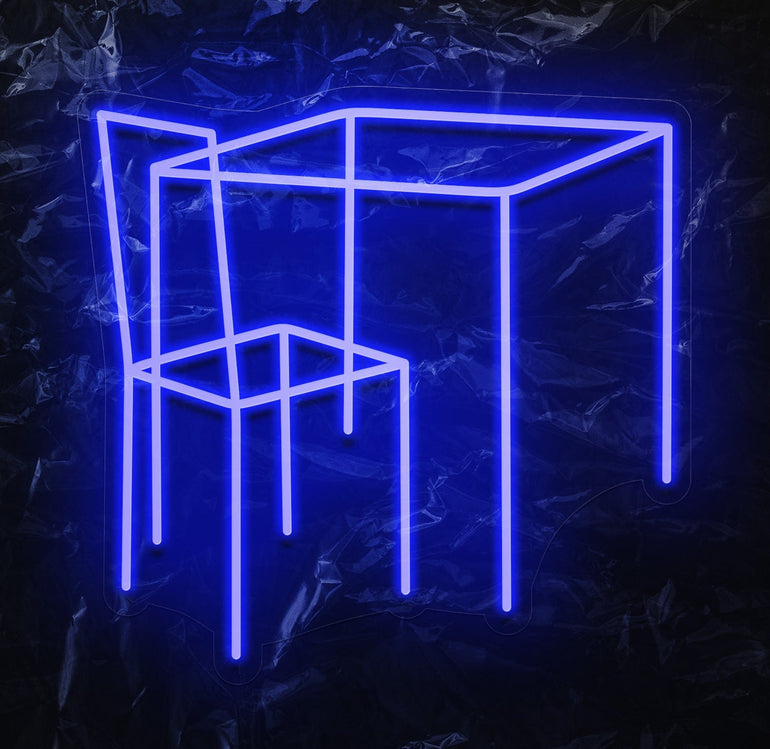 " Stuhl" LED Neonschild - NEONEVERGLOW