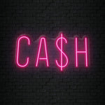 "Cash Cas$H" LED Neon Sign Schriftzug - NEONEVERGLOW
