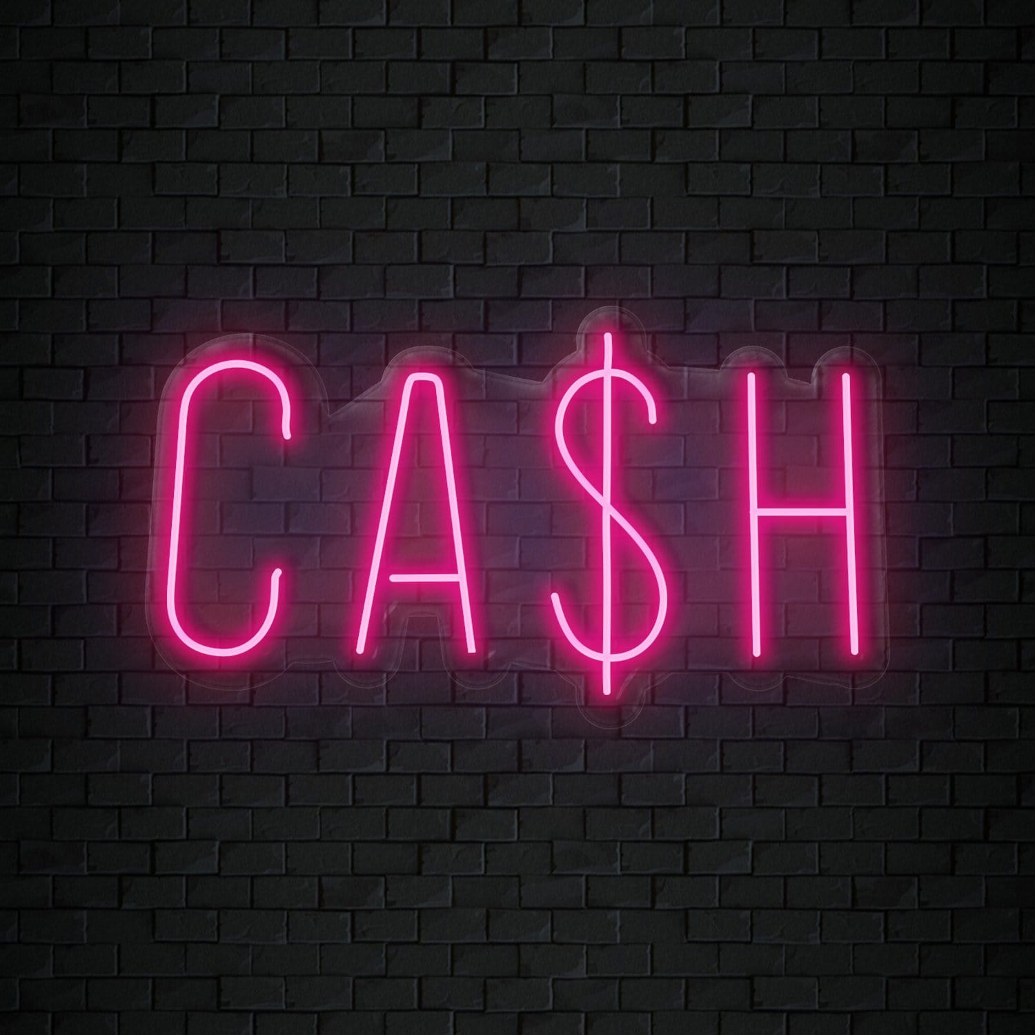 "Cash Cas$H" LED Neon Sign Schriftzug - NEONEVERGLOW