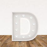 LED 3D Leuchtbuchstabe " D " - NEONEVERGLOW