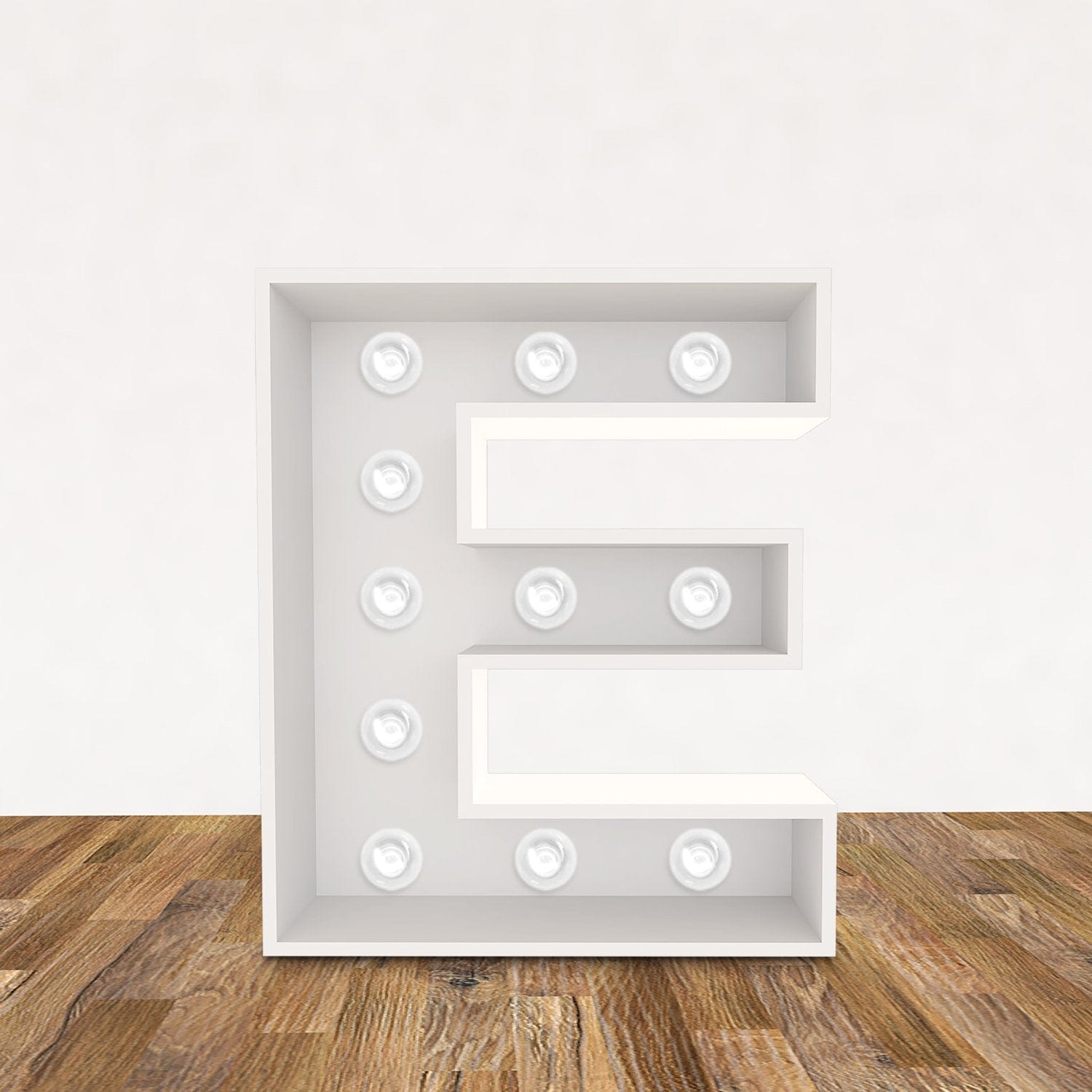 LED 3D Leuchtbuchstabe " E " - NEONEVERGLOW