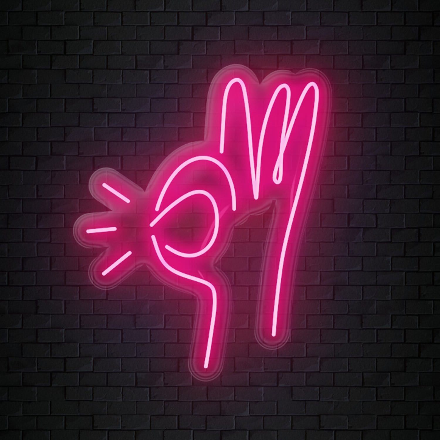 " Hand " LED Neonschild Sign Schriftzug - NEONEVERGLOW