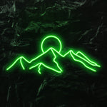 " Berge" LED Neonschild - NEONEVERGLOW