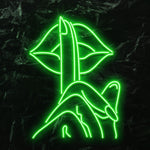 " Lippe Frau" LED Neonschild - NEONEVERGLOW