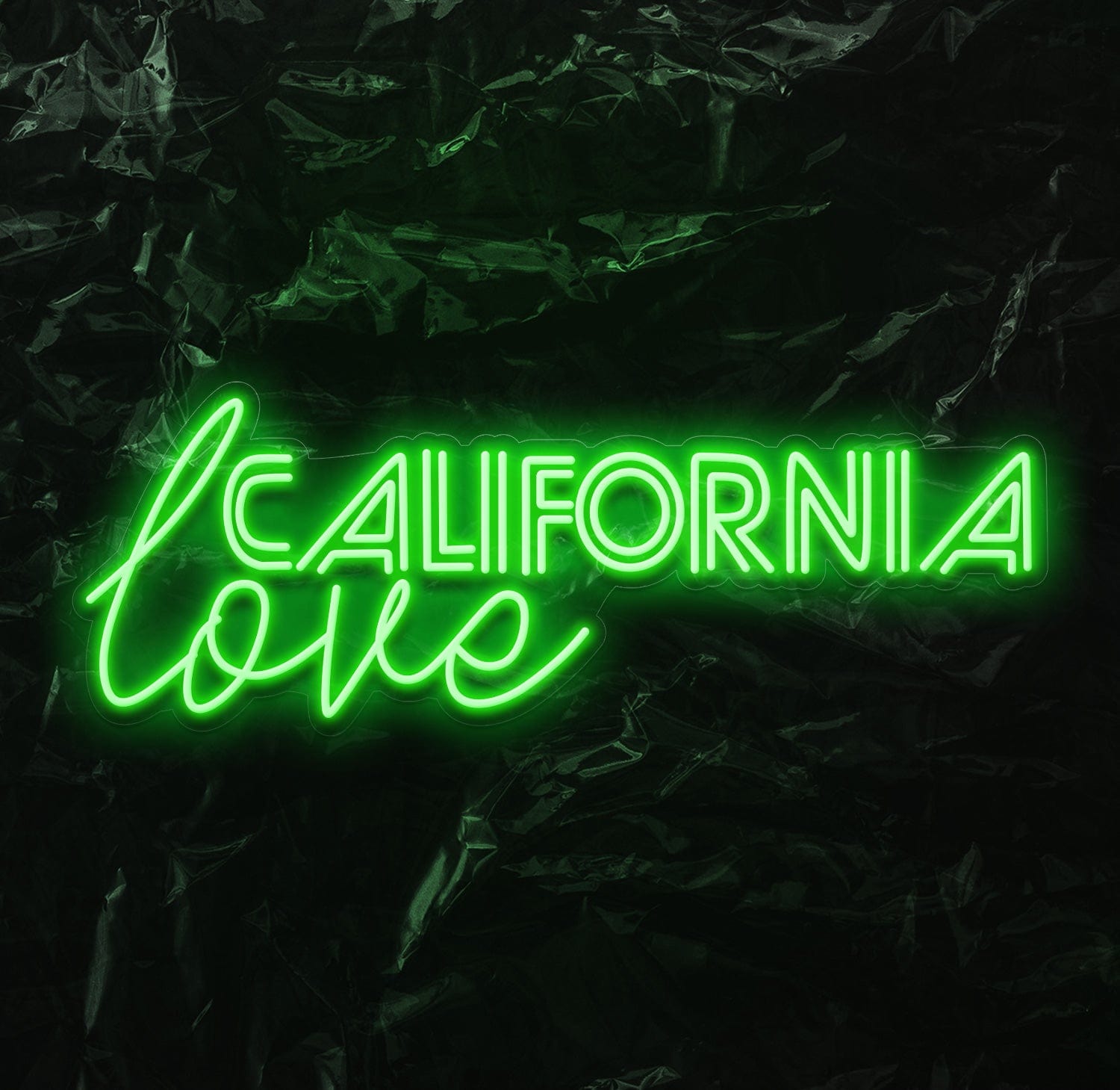 " California love" LED Neon Schriftzug - NEONEVERGLOW