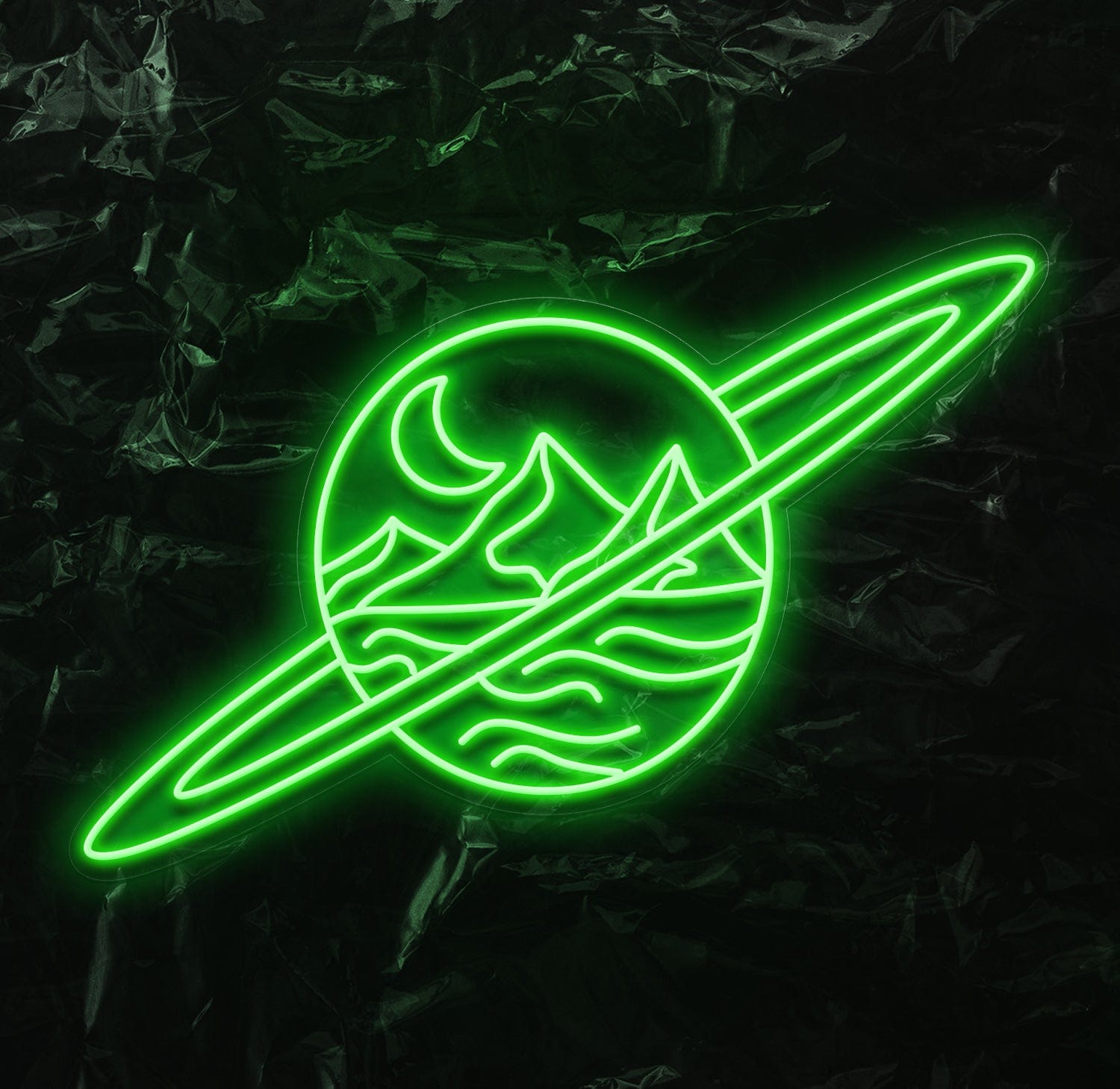 " Welt" LED Neonschild - NEONEVERGLOW