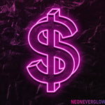 " $ " LED Neonschild - NEONEVERGLOW