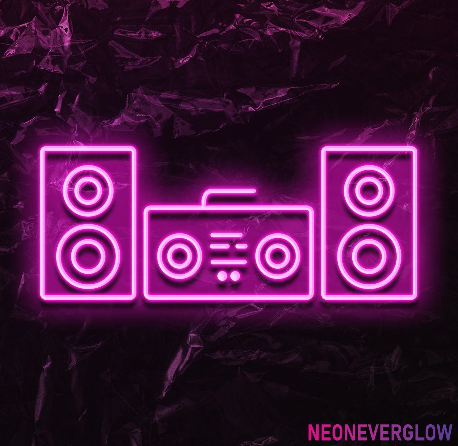 "Music Soundbox" LED Neonschild - NEONEVERGLOW