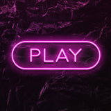 " Play" LED Neonschild - NEONEVERGLOW