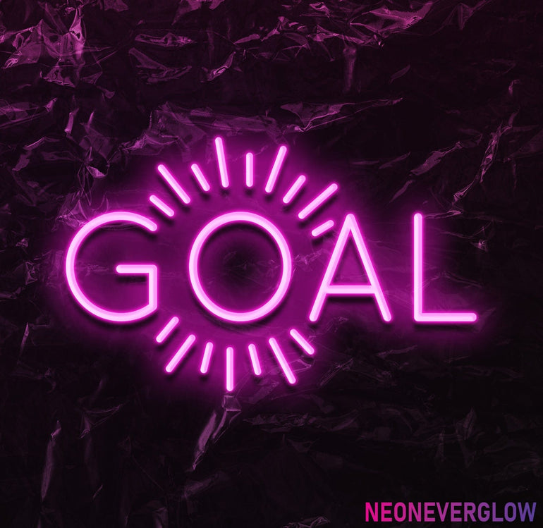 " Goal Ziele" LED Neonschild - NEONEVERGLOW