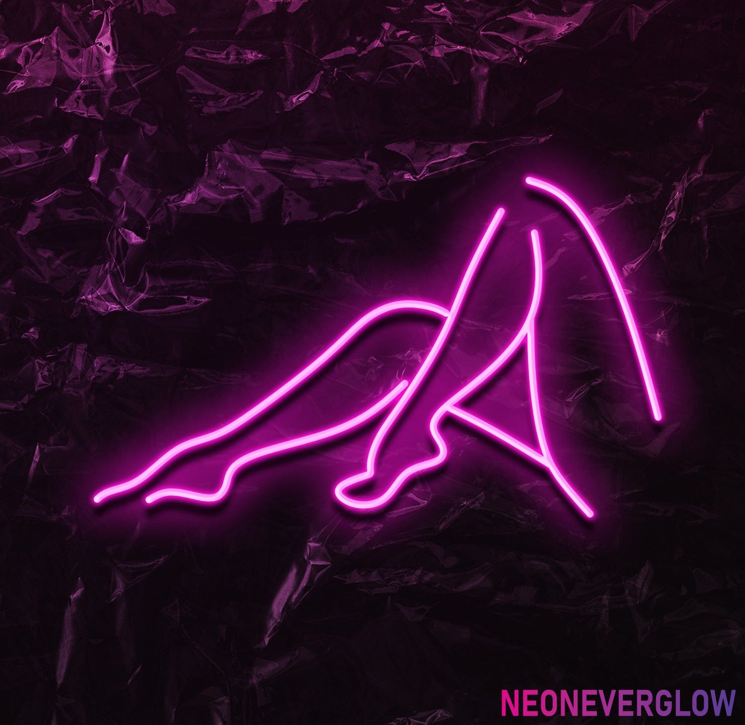 " Girl Beine" LED Neonschild - NEONEVERGLOW