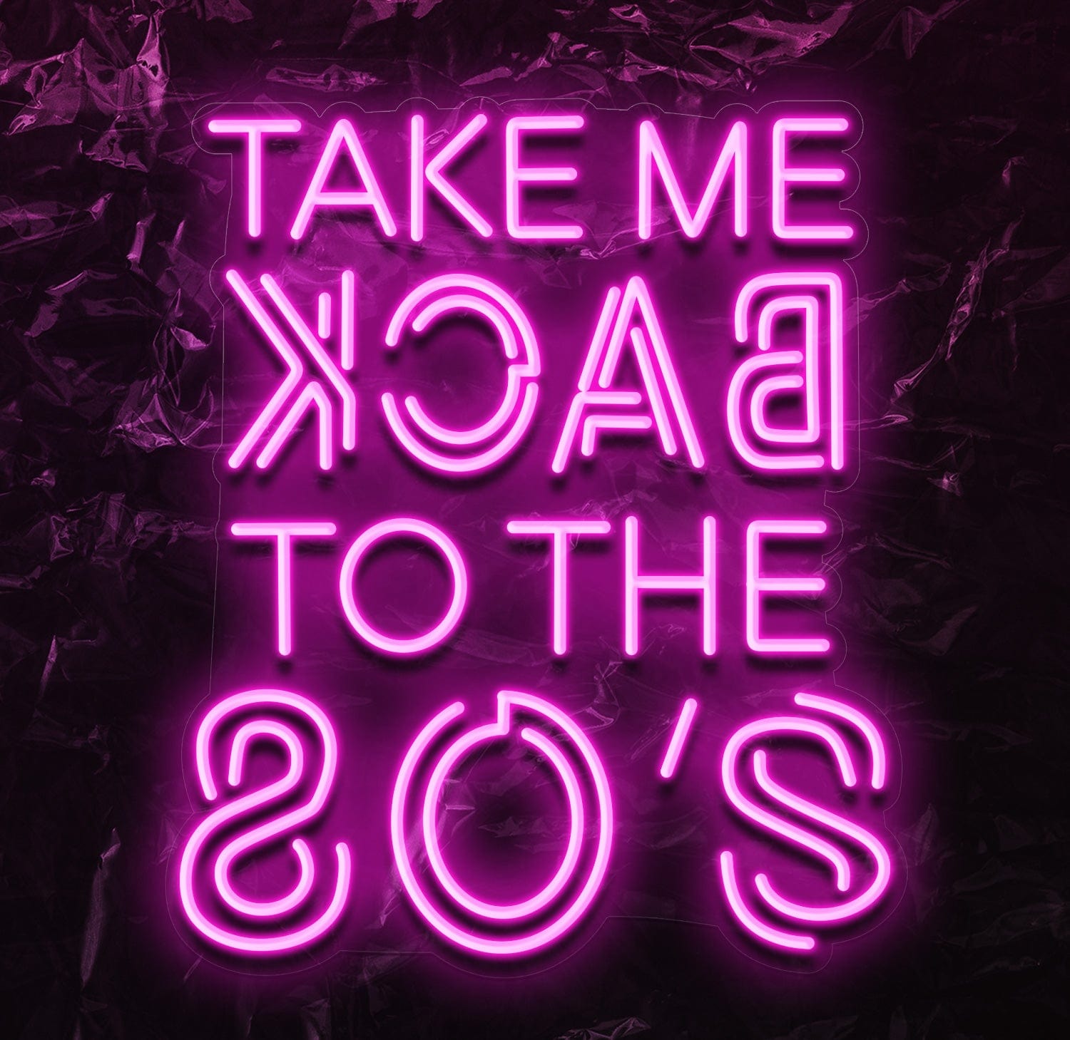 " Take Me Back" LED Neonschild - NEONEVERGLOW