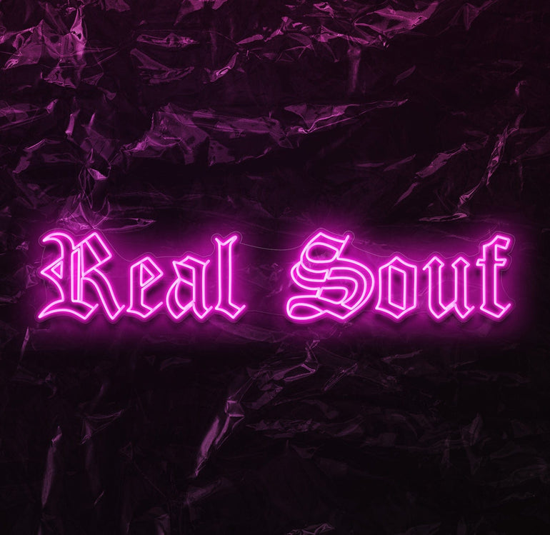 " Real Souf" LED Neon Schriftzug - NEONEVERGLOW