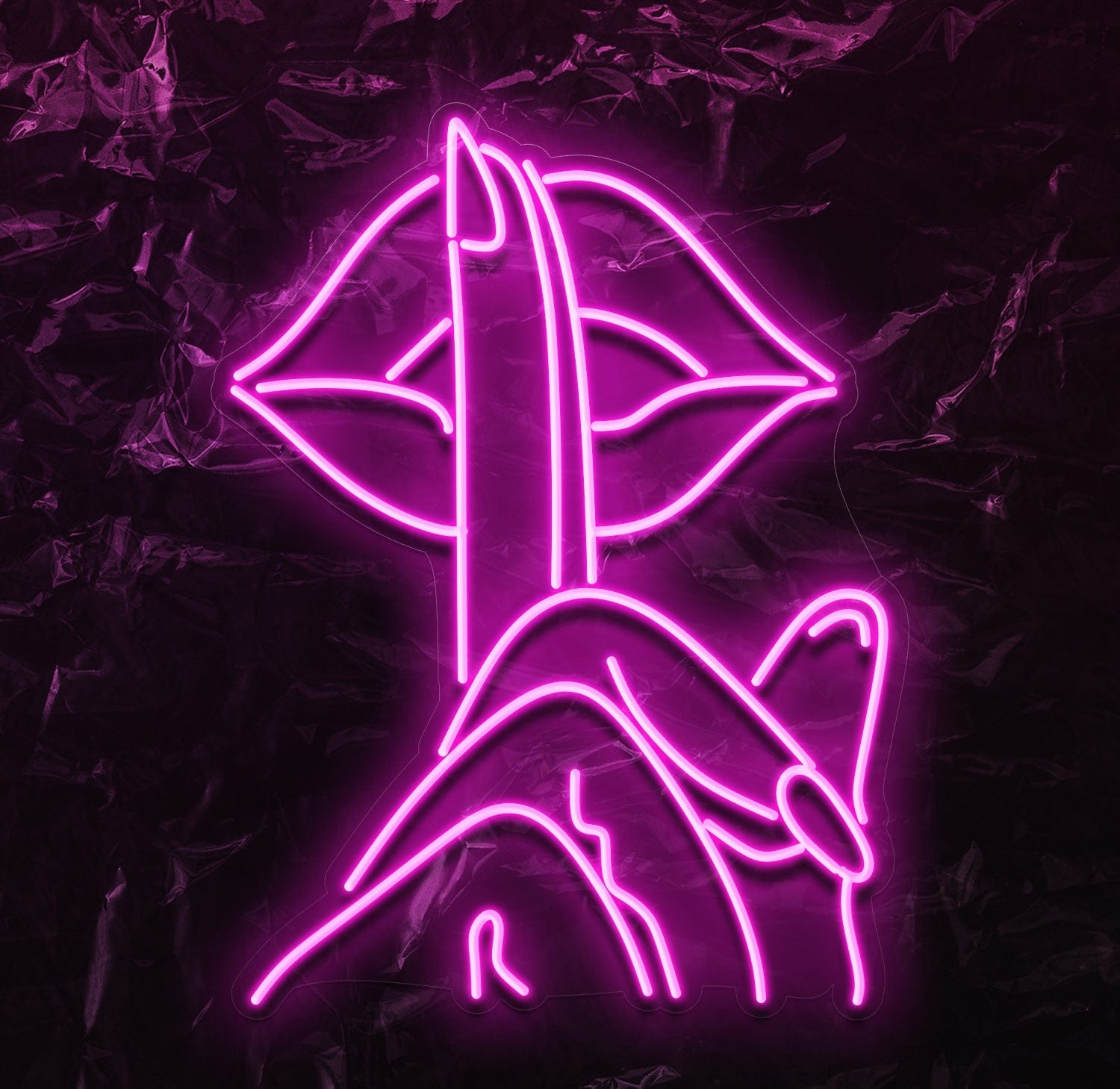 " Lippe Frau" LED Neonschild - NEONEVERGLOW