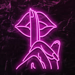 " Lippe Frau" LED Neonschild - NEONEVERGLOW