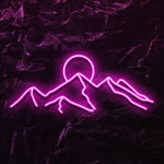 " Berge" LED Neonschild - NEONEVERGLOW
