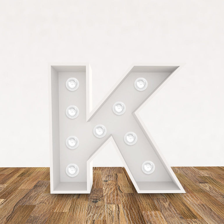 LED 3D Leuchtbuchstabe " K " - NEONEVERGLOW