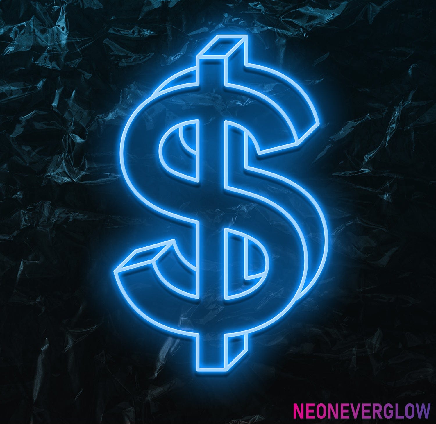 " $ " LED Neonschild - NEONEVERGLOW