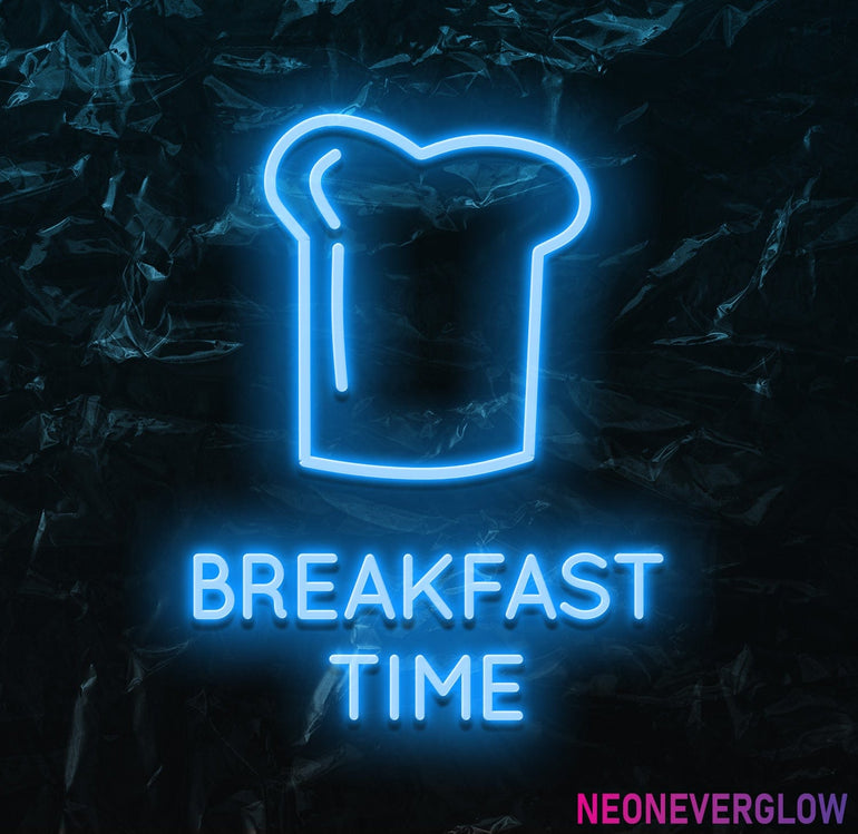 " Breakfast Time" LED Neonschild - NEONEVERGLOW