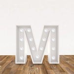 LED 3D Leuchtbuchstabe  " M " - NEONEVERGLOW
