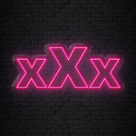 "xXx" LED Neonschild Sign Schriftzug - NEONEVERGLOW