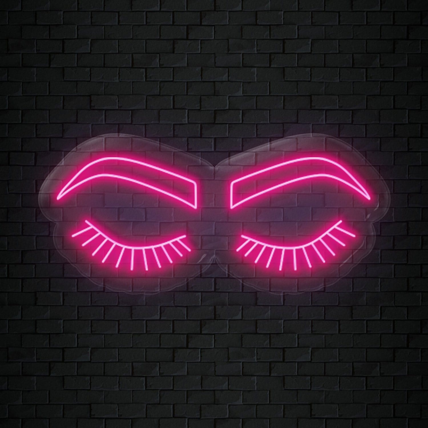 "Lashes" LED Neonschild Sign - NEONEVERGLOW