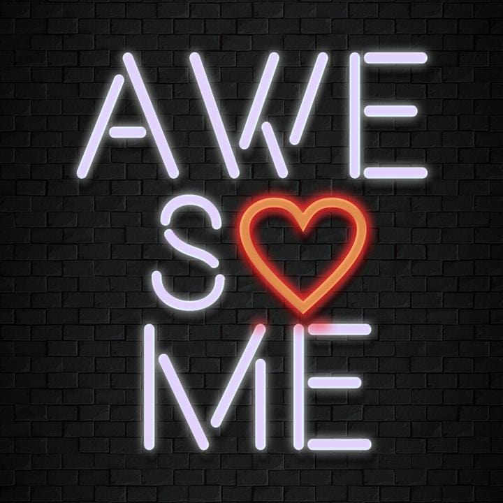" Awesome " LED Neonschild Schriftzug Sign - NEONEVERGLOW