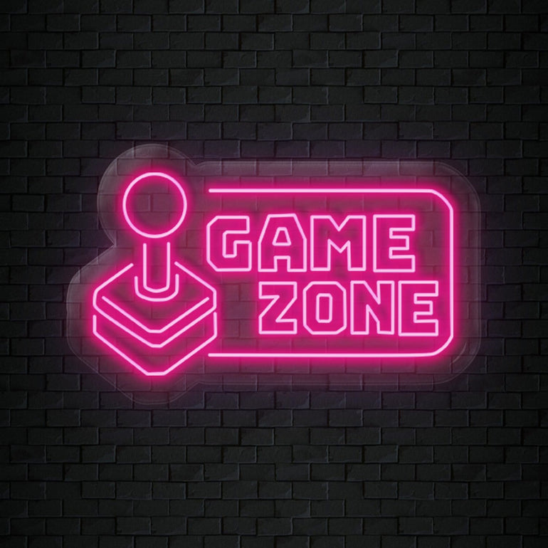 "Game Zone" LED Neonschild Sign - NEONEVERGLOW
