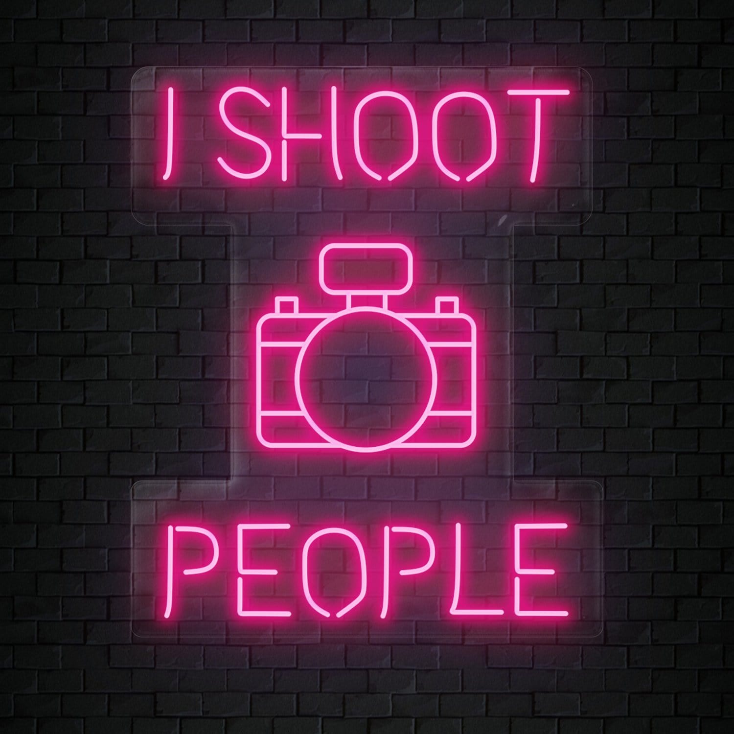 " I Shoot People" LED Neonschild Sign Schriftzug - NEONEVERGLOW